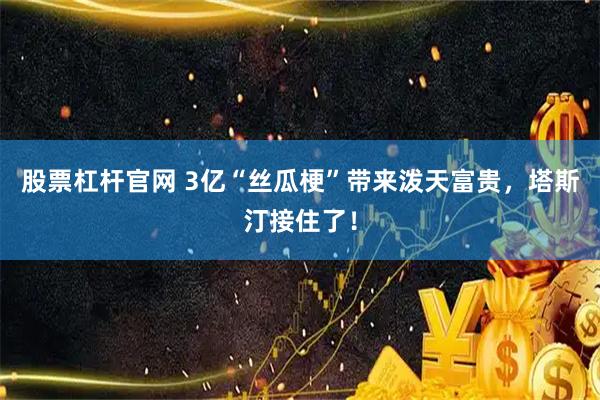 股票杠杆官网 3亿“丝瓜梗”带来泼天富贵，塔斯汀接住了！