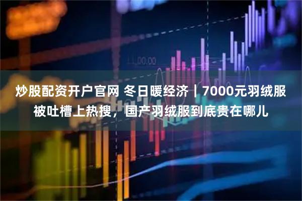 炒股配资开户官网 冬日暖经济｜7000元羽绒服被吐槽上热搜，国产羽绒服到底贵在哪儿